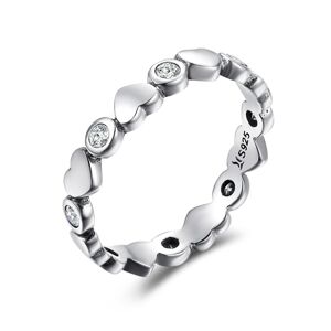 Linda's Jewelry Strieborný prsteň Never Ending Love Ag 925/1000 IPR045-8 Veľkosť: 54